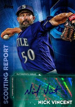 2016 Topps Update - Scouting Report Autographs #SRA-NV Nick Vincent Front