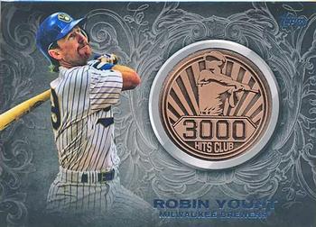 2016 Topps Update - 3000 Hits Club Medallions Bronze #3000M-11 Robin Yount Front