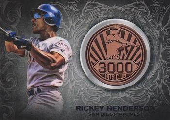 2016 Topps Update - 3000 Hits Club Medallions Bronze #3000M-15 Rickey Henderson Front