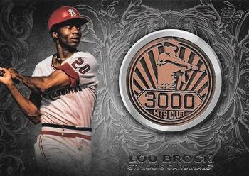 2016 Topps Update - 3000 Hits Club Medallions Bronze #3000M-17 Lou Brock Front
