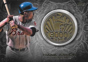 2016 Topps Update - 3000 Hits Club Medallions Gold #3000M-2 Hank Aaron Front