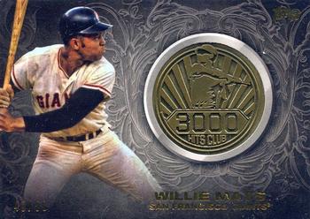 2016 Topps Update - 3000 Hits Club Medallions Gold #3000M-7 Willie Mays Front