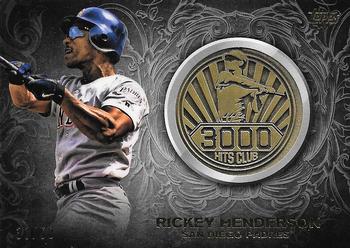 2016 Topps Update - 3000 Hits Club Medallions Gold #3000M-15 Rickey Henderson Front