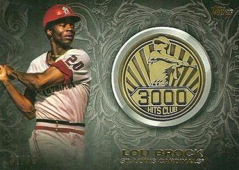2016 Topps Update - 3000 Hits Club Medallions Gold #3000M-17 Lou Brock Front