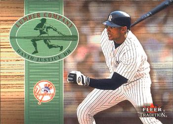 2002 Fleer Tradition - Lumber Company #28LC David Justice  Front