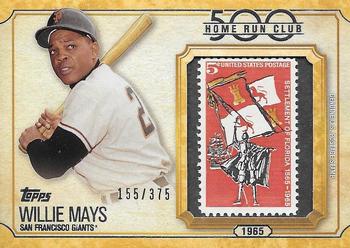 2016 Topps Update - 500 Home Run Club Stamp #500SC-WMA Willie Mays Front