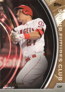 2016 Topps Update - 500 HR Futures Club Gold #500-5 Mike Trout Front
