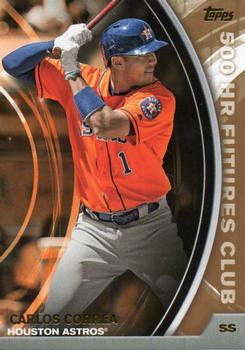 2016 Topps Update - 500 HR Futures Club Gold #500-18 Carlos Correa Front