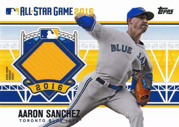 2016 Topps Update - All-Star Stitches #ASTIT-AS Aaron Sanchez Front