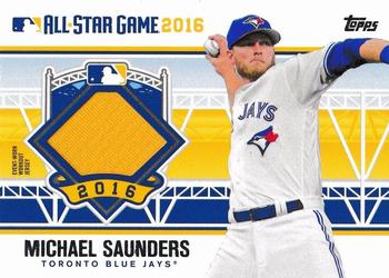 2016 Topps Update - All-Star Stitches #ASTIT-MS Michael Saunders Front