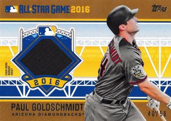 2016 Topps Update - All-Star Stitches Gold #ASTIT-PG Paul Goldschmidt Front