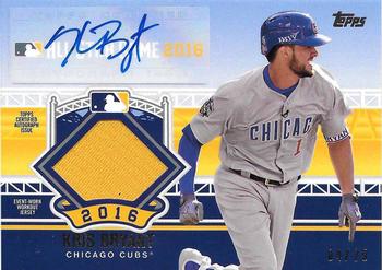 2016 Topps Update - All-Star Stitches Autographed Relics #ASAP-KB Kris Bryant Front