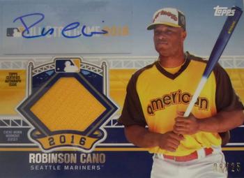 2016 Topps Update - All-Star Stitches Autographed Relics #ASAP-RC Robinson Cano Front