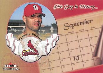 2002 Fleer Tradition - This Day in History #22 DH Albert Pujols  Front