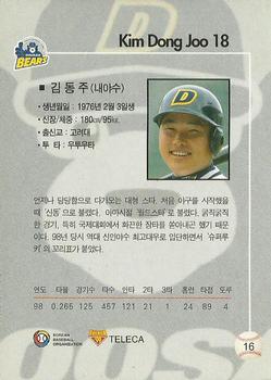 1999 Teleca #16 Dong-Joo Kim Back