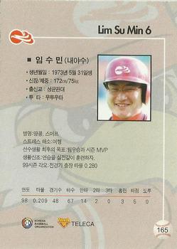 1999 Teleca #165 Soo-Min Lim Back