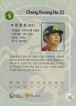 1999 Teleca #188 Kwang-Ho Chang Back