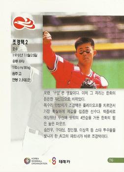 1999 Teleca Premium #76 Kyung-Taek Cho Back