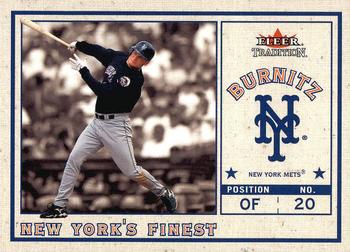 2002 Fleer Tradition Update - New York's Finest #3 NYF Jeromy Burnitz  Front