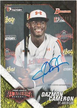 2015 Bowman Draft - Under Armour All-America Game Autographs #UAA-4 Dazmon Cameron Front