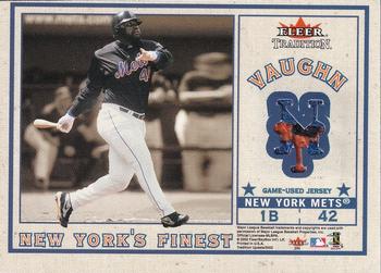 2002 Fleer Tradition Update - New York's Finest Dual Swatch #NNO Mike Mussina / Mo Vaughn  Back