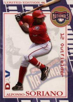 2006 DAV Major League #46 Alfonso Soriano Front