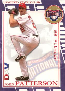 2006 DAV Major League #50 John Patterson Front