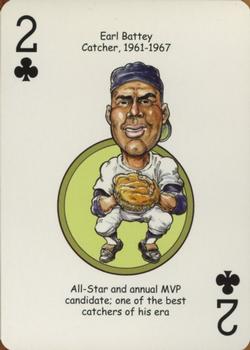 2007 Hero Decks Minnesota Twins Baseball Heroes Playing Cards #2♣ Earl Battey Front