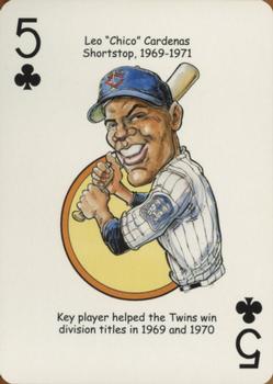 2007 Hero Decks Minnesota Twins Baseball Heroes Playing Cards #5♣ Leo Cardenas Front