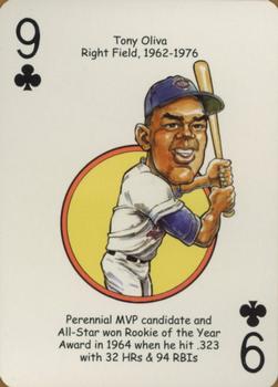 2007 Hero Decks Minnesota Twins Baseball Heroes Playing Cards #9♣ Tony Oliva Front
