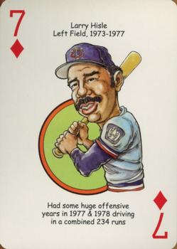 2007 Hero Decks Minnesota Twins Baseball Heroes Playing Cards #7♦ Larry Hisle Front