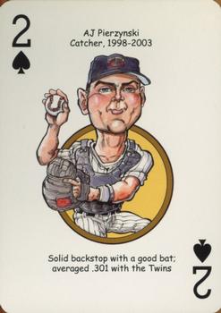 2007 Hero Decks Minnesota Twins Baseball Heroes Playing Cards #2♠ A.J. Pierzynski Front