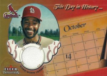 2002 Fleer Tradition Update - This Day In History Game Used #NNO Ozzie Smith Front