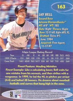 2000 Finest #163 Jay Bell Back
