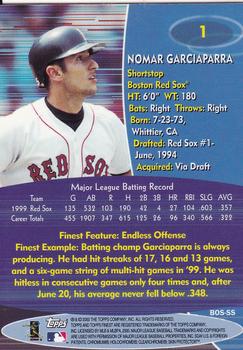 2000 Finest #1 Nomar Garciaparra Back