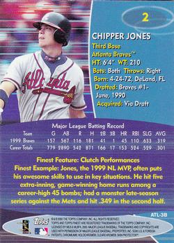 2000 Finest #2 Chipper Jones Back
