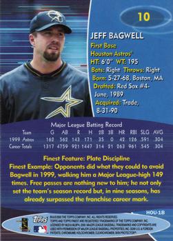 2000 Finest #10 Jeff Bagwell Back