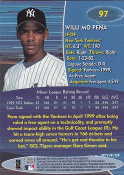 2000 Finest #97 Wily Mo Pena Back
