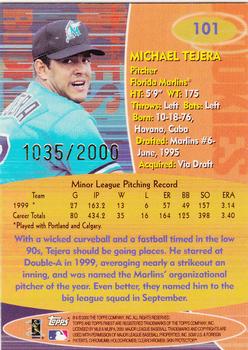 2000 Finest #101 Michael Tejera Back