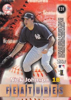 2000 Finest #131 Nick Johnson / Alfonso Soriano Back