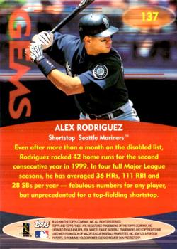 2000 Finest #137 Alex Rodriguez Back
