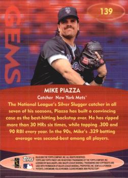 2000 Finest #139 Mike Piazza Back
