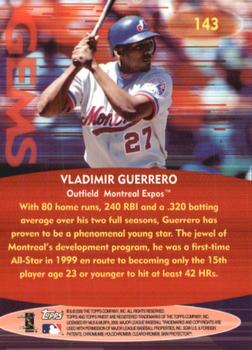 2000 Finest #143 Vladimir Guerrero Back