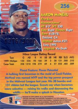 2000 Finest #256 Aaron McNeal Back