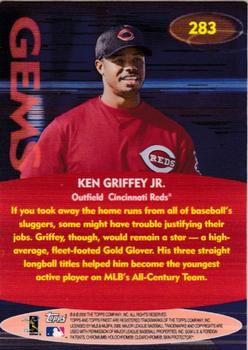 2000 Finest #283 Ken Griffey Jr. Back
