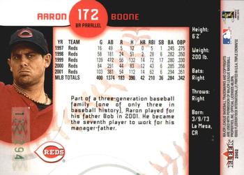 2002 Fleer Triple Crown - Batting Average Parallel #172 Aaron Boone Back