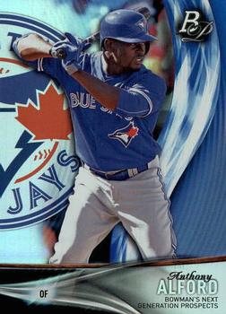 2016 Bowman Platinum - Next Generation Prospects #NGP-29 Anthony Alford Front