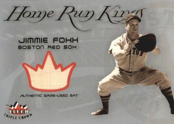 2002 Fleer Triple Crown - Home Run Kings Game Used #NNO Jimmie Foxx Front