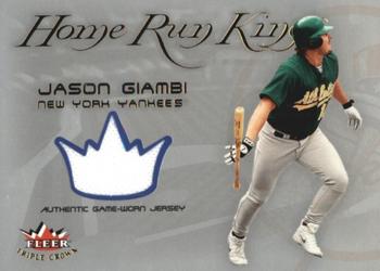 2002 Fleer Triple Crown - Home Run Kings Game Used #NNO Jason Giambi Front