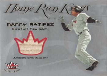 2002 Fleer Triple Crown - Home Run Kings Game Used #NNO Manny Ramirez Front
